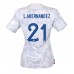 Frankrike Lucas Hernandez #21 Borta matchtröja Dam VM 2022 Kortärmad Billigt